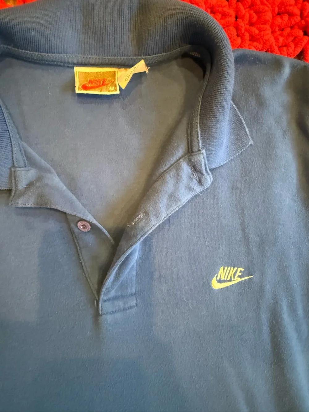 TWO Vintage Nike Men’s Polos Blue/Green (Medium)